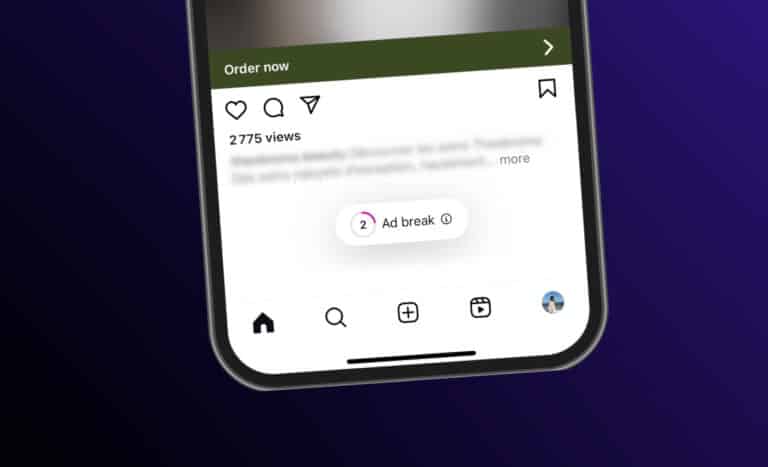 Instagram publicité non skippable